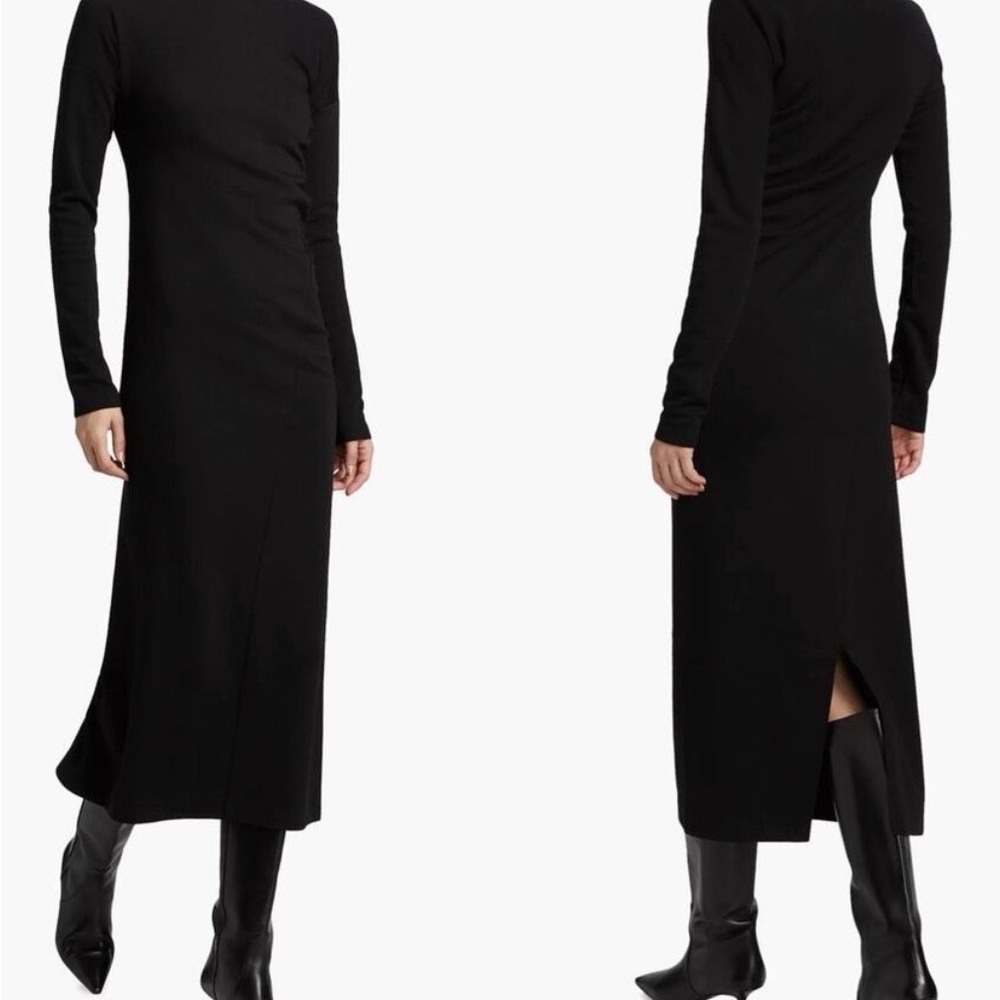 NWT Toteme Black Twisted Jersey  Dress